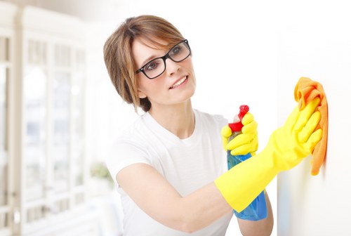 Local cleaning team preparing for deep cleaning in Knightsbridge
