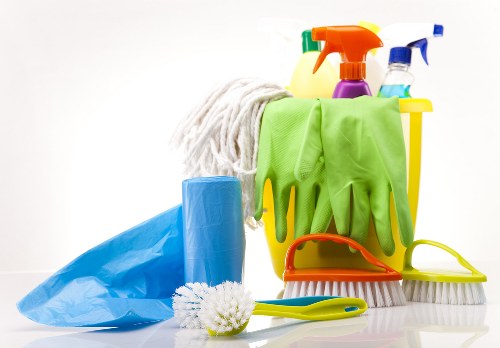 Professional cleaner in Knightsbridge maintaining an elegant home interior