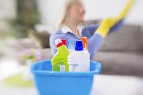 Careful deep cleaning of a lounge sofa in Knightsbridge
