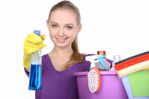 Knightsbridge cleaning professional preparing a luxury property interior