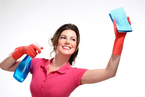 Local domestic cleaners working in Knightsbridge residential area