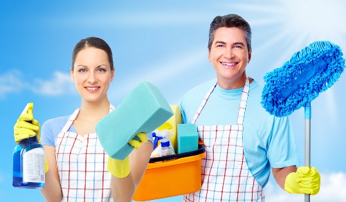 Professional lift and lobby cleaning in a Knightsbridge property