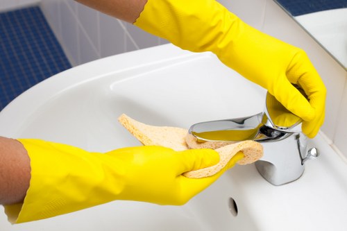 Cleaner stopping work to manage a potential safety risk